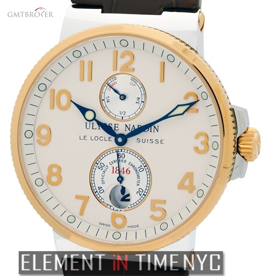 ulysse nardin chronometer 1846 steel gold