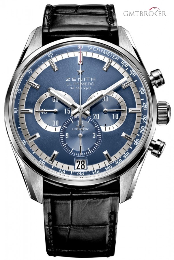 zenith 03204140051c496 el primero 36000 vph mens watch