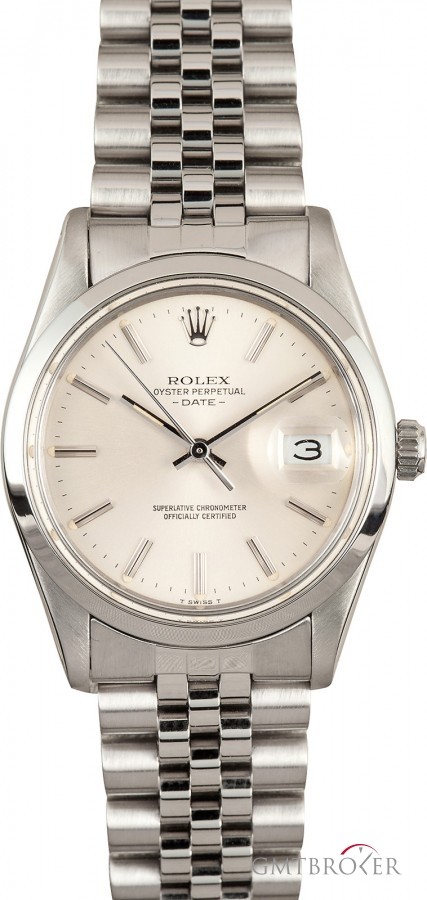 rolex date ref 15000 steel