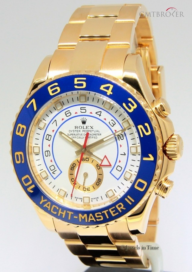 rolexyachtmaster ii 18k yellow gold ceramic mens watch