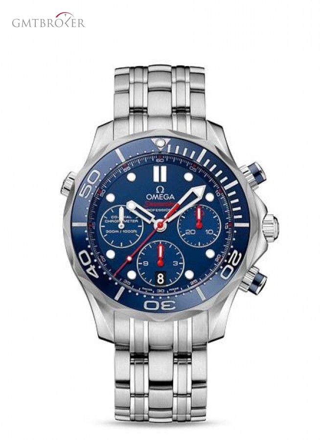 omegaseamaster diver 300m co-axial chonograph 415 mm